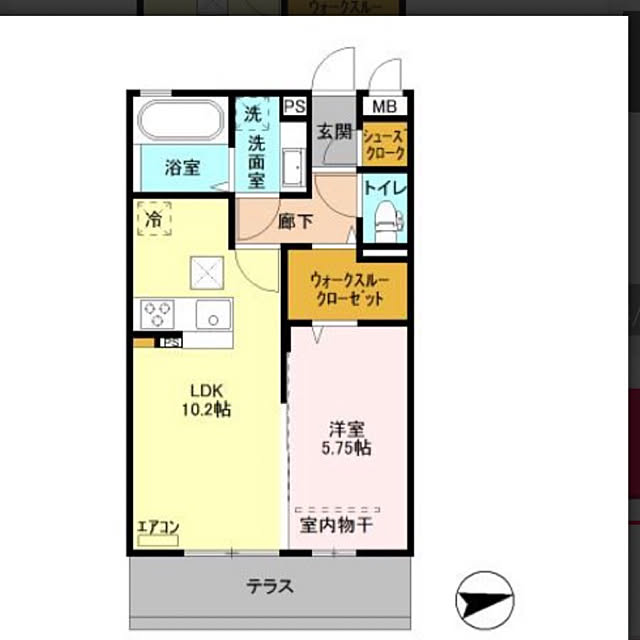 部屋全体/間取り図/一人暮らし/新築/1LDK...などのインテリア実例 20190219 233835 ｜ RoomClip