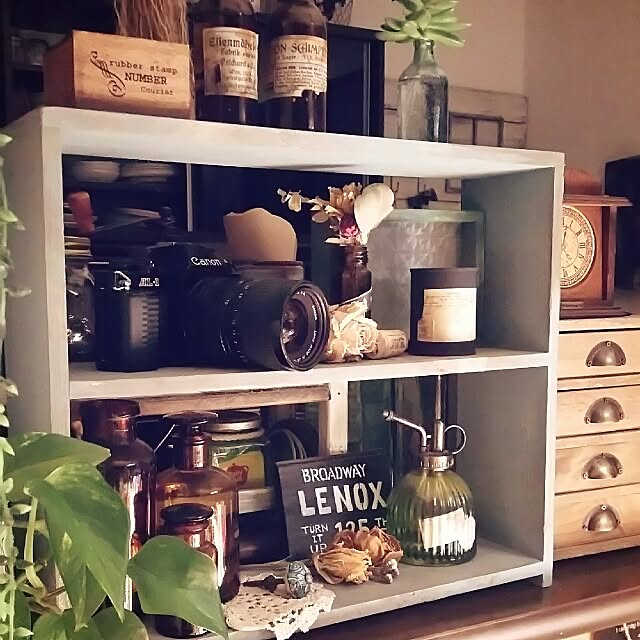 棚/古道具/古道具が好き/リメイク雑貨/DIY...などのインテリア実例 - 2016-03-06 23:21:25