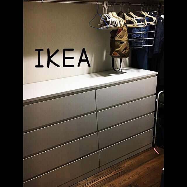 タンス ikea 【IKEA/ワードローブ】自分流にデザインする収納家具 [収納家具・棚・タンス・シェルフ]