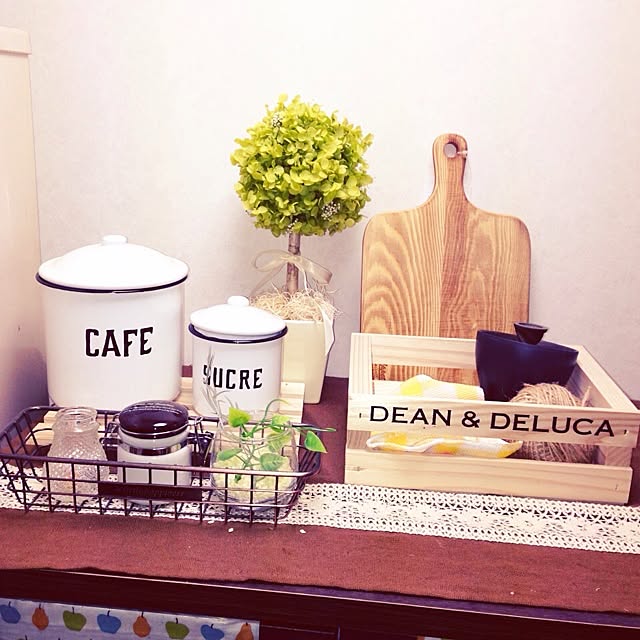 キッチン/DEAN&DELUCA/ドライフラワー/セリア/ダイソー...などのインテリア実例 - 2014-01-15 21:21:54