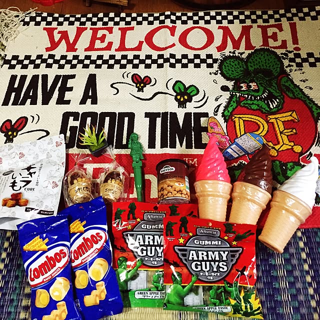 ムーンジャパン Rat Fink ラットフィンク のマルチ マット ガレージマット コットン マットのレビュー 口コミとして参考になる投稿31枚 Roomclip ルームクリップ