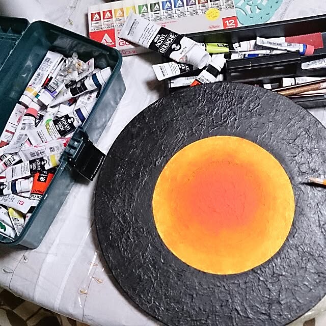 お絵描き中 絵の具いれ レコード イラストのインテリア実例 14 01 14 03 04 30 Roomclip ルームクリップ