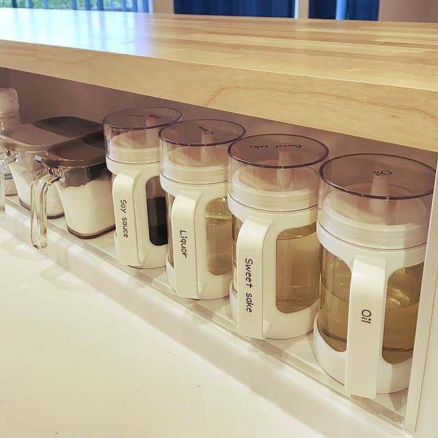 ニトリ 調味料入れ フォルマ ガラスポット Wh のレビュー 口コミとして参考になる投稿6枚 Roomclip ルームクリップ