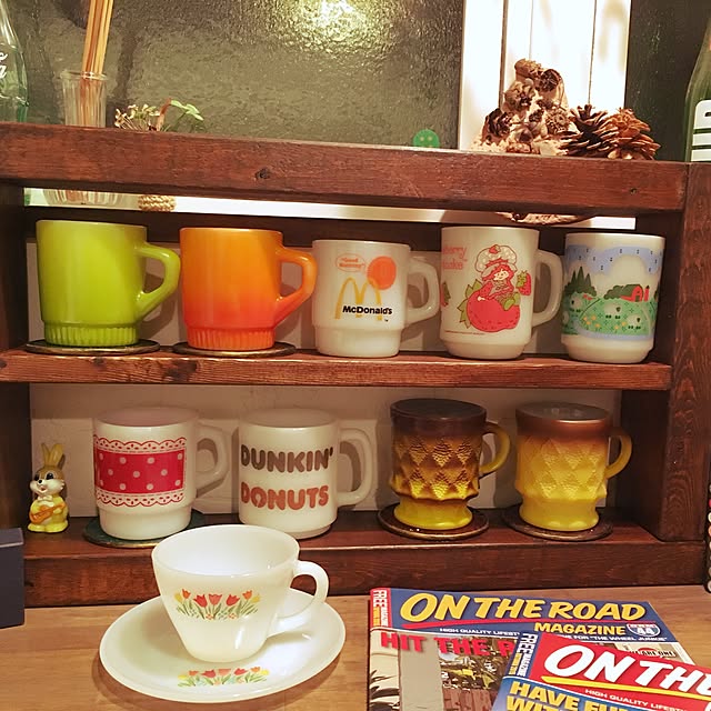 早い者勝ち現品限りです 刻印入りfirekingのマグカップ Fire King ファイヤーキング ストロベリーショートケーキ アメリカン雑貨のレビュー クチコミとして参考になる投稿4枚 Roomclip ルームクリップ