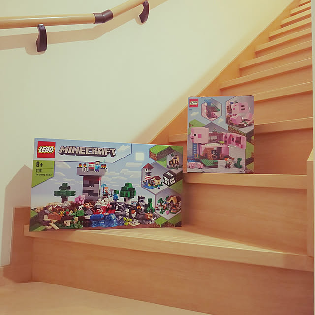 写真付きレビュー レゴ R 認定販売店 レゴ Lego マインクラフト ブタのおうち おもちゃ 玩具 ブロック 男の子 女の子 おうち時間 ゲーム フィギュア マイクラ プレゼント ギフト 誕生日 グッズの通販商品 口コミ情報 Roomclipショッピング