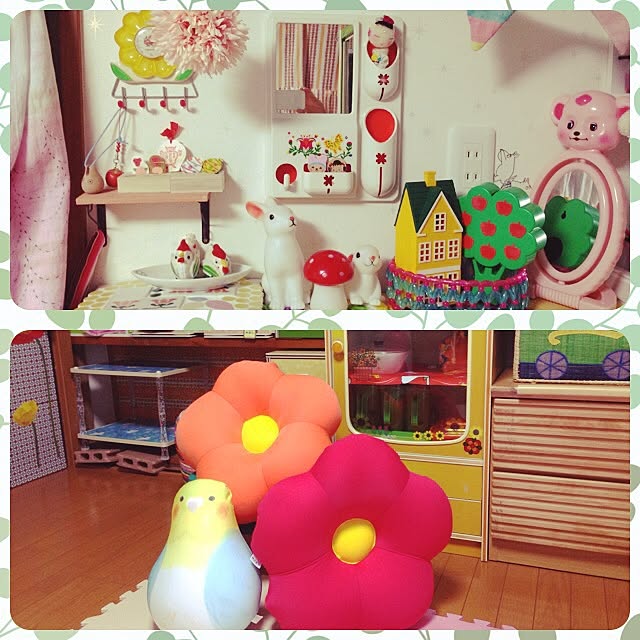 Mogu モグ Mogu モグ ビーズクッション 花 黄緑 フラワー ライトグリーン 全長約45 のレビュー 口コミとして参考になる投稿3枚 Roomclip ルームクリップ