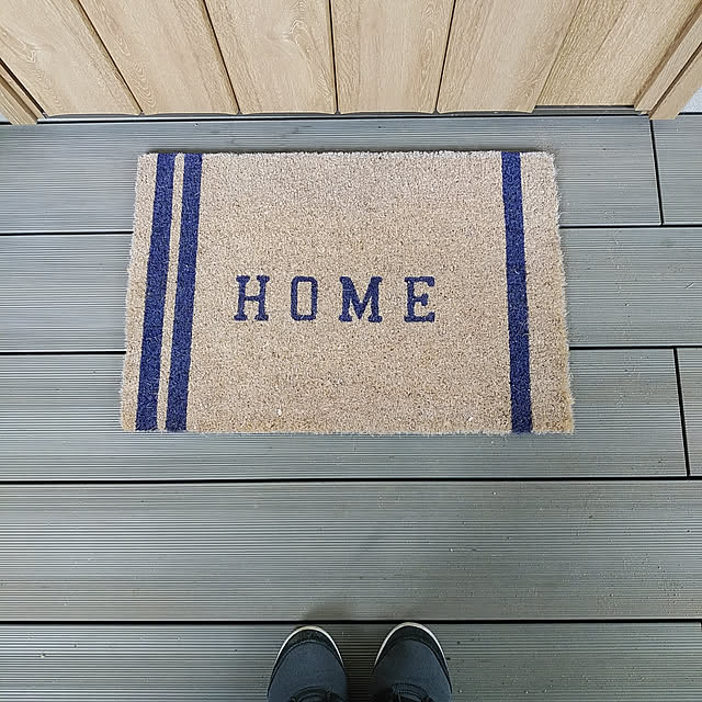 コイヤーマット [HOME](32119)【 玄関マット 屋外 室内 泥落とし 