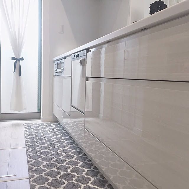 大一商事 クーポン配布中 送料無料 キッチンマット 台所マット 240cm 北欧 洗える エリプス 45 240cm ロングマット すべり止め 洗濯機ok モロッカン柄 おしゃれ シンプル 黄色 イエローのレビュー 口コミとして参考になる投稿22枚 Roomclip ルームクリップ