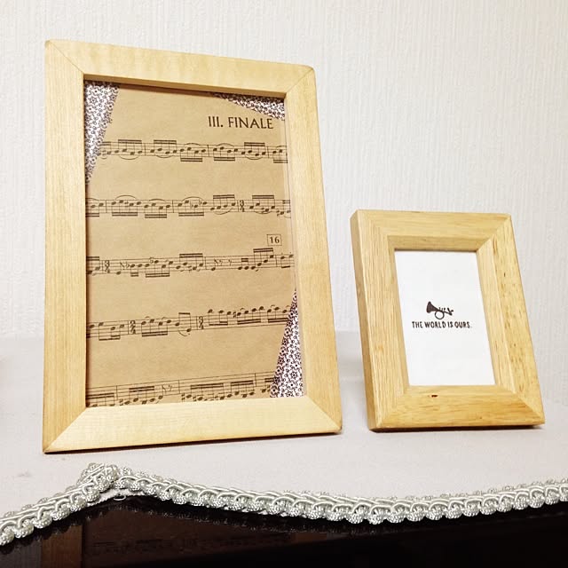 部屋全体 セリア フォトフレーム マスキングテープ 14 8 31のインテリア実例 14 08 31 13 38 25 Roomclip ルームクリップ