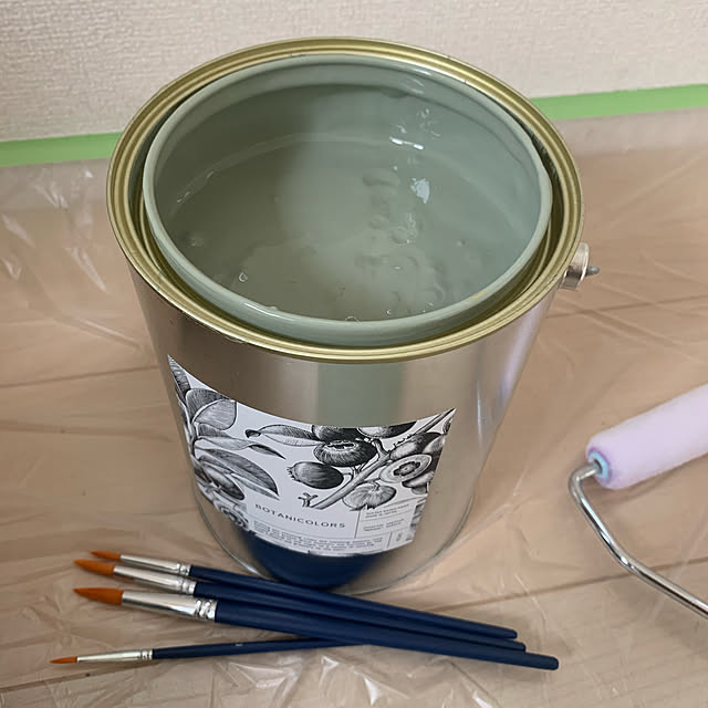 壁紙屋本舗 ペンキ 水性塗料 4l ペイントセット 道具付 ラベンダー畑 うす紫 ラベンダー Bl F5d イマジンウォールペイント 室内 壁 天井 壁紙 家具のレビュー クチコミとして参考になる投稿5枚 Roomclipショッピング