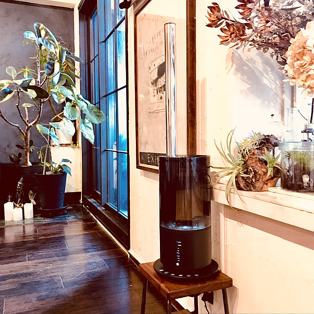 加湿器 おしゃれ ハイブリッド スチーム 超音波 アロマ 加熱式 リビング 寝室 床置き ハイブリッド加湿器 リモコン タイマー付き ウィルス対策 除菌 抗菌のレビュー クチコミとして参考になる投稿1枚