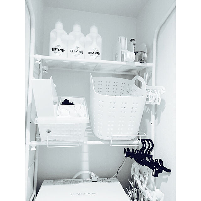 写真付きレビュー】ニトリ 洗濯機ラック(6797WH) の通販商品口コミ情報 | RoomClipショッピング