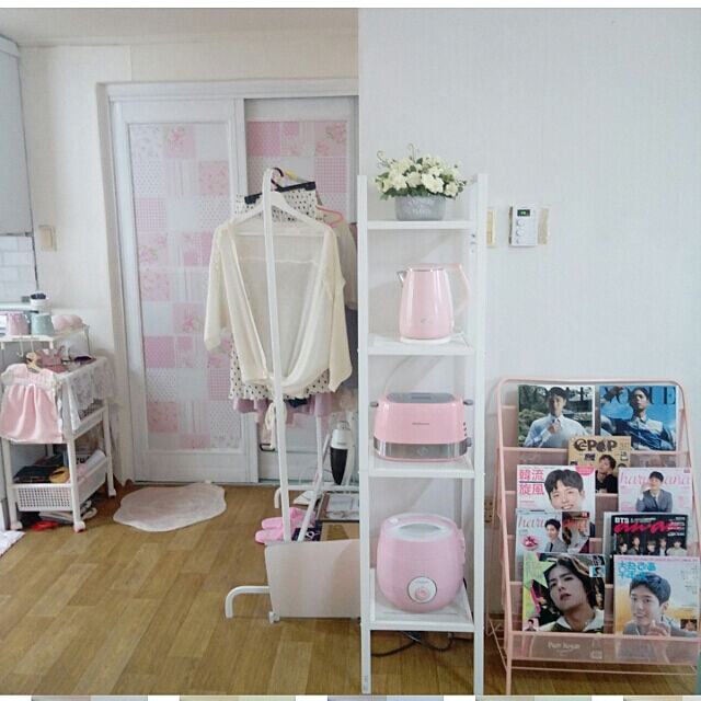 机 Pink 韓国 ピンク Ikea などのインテリア実例 07 27 17 38 09 Roomclip ルームクリップ