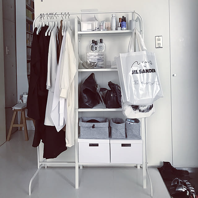 写真付きレビュー Ikea イケア Ikea イケア Mulig 洋服ラック ホワイトの通販商品 口コミ情報 Roomclipショッピング