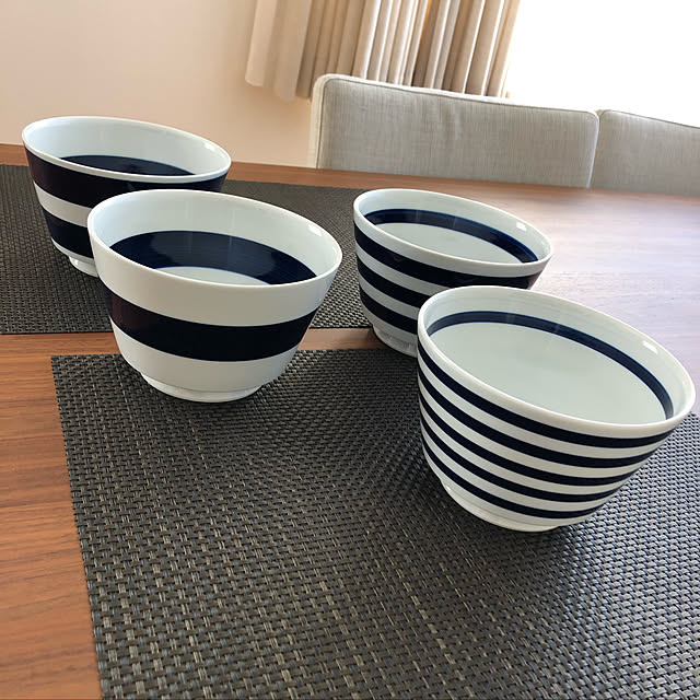 ふるさと納税 波佐見焼 Natural69 ボーダーボーダーどんぶり 4柄セット Qa51 のレビュー クチコミとして参考になる投稿4枚 Roomclip ルームクリップ