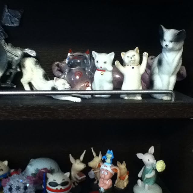 棚/無印良品 棚/コレクション/ねこ雑貨/猫部...などのインテリア実例 - 2014-01-09 11:37:43