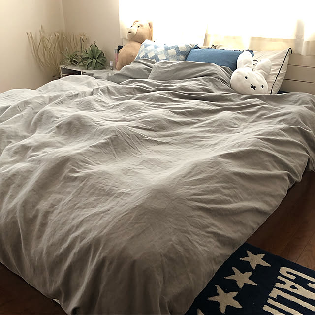 Ikea イケア 掛け布団カバー 枕カバー グレー シングル 150x0cm Angslilja エングスリリア おしゃれ シンプル 北欧 かわいいのレビュー クチコミとして参考になる投稿32枚