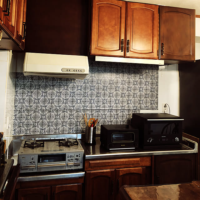 はがせる 壁紙 シール 巾52cm 5 43m リメイクシート 浴室 壁紙 モロッカン 貼ってはがせる壁紙 風呂 Nu Wallpaper 壁紙屋本舗のレビュー クチコミとして参考になる投稿35枚 Roomclip Item