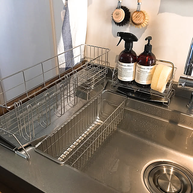 水切りラック スリム 幅cm シンクサイド 燕三条 ステンレス製 水切りカゴ 水切りかご 水切りバスケット ステンレス 大容量 おすすめ のレビュー クチコミとして参考になる投稿4枚 Roomclip Item