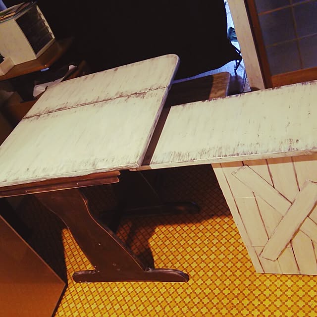 机/DIY/団地/リメイク/ダイニングテーブル 賃貸...などのインテリア実例 - 2014-09-09 18:13:13