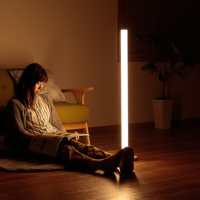 写真付きレビュー ラコルト Ledフロアライト ベッロ スタンドライト フロアランプ フロアスタンドライト 照明器具 照明 かわいい おしゃれ 一人暮らし間接照明 北欧 インテリア スタンド Led リビング用 居間用 ダイニング用 食卓用 寝室 電気 調色 調光式の通販商品