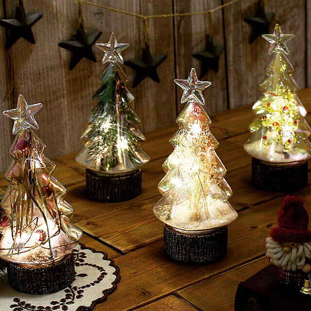丸和貿易 クリスマスツリー おしゃれ 卓上 Ledトゥインクルスター L オーロラベリー オーロラグラス オーロラツリーのレビュー 口コミとして参考になる投稿1枚 Roomclipショッピング