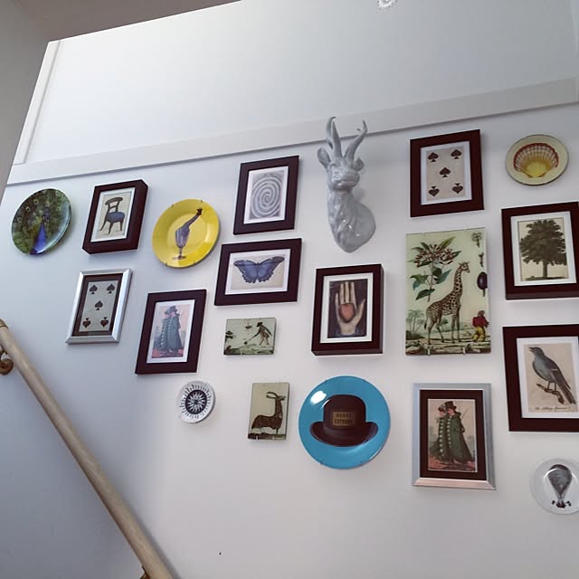 壁 天井 ルネ マグリット デザインプレート ジョンデリアン Ikea お気に入りの空間のインテリア実例 14 04 09 22 53 41 Roomclip ルームクリップ