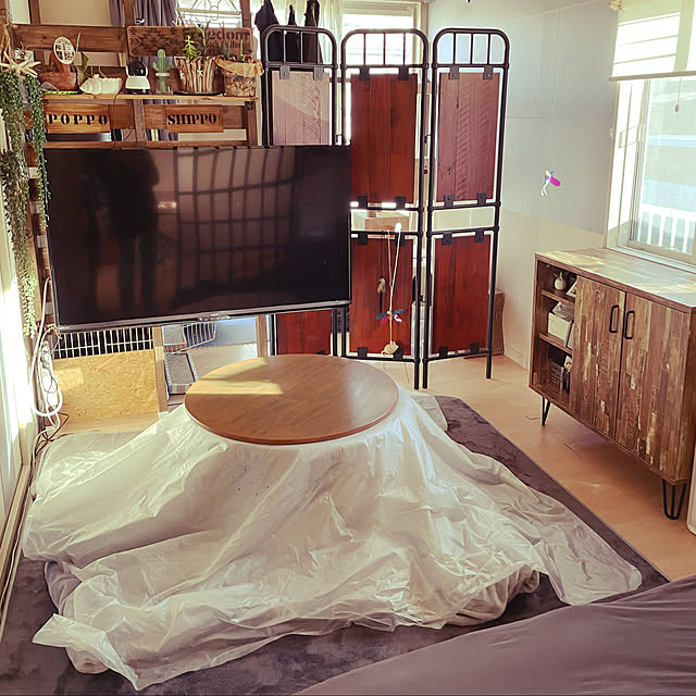 クーポン配布中 パーテーション 間仕切り おしゃれ パーティション 衝立 ついたて 3連 目隠し 木製 天然木 スチール ヴィンテージ アンティーク シンプル 北欧 インダストリアル ヴィンテージウッドパーテーション Bills ビルズ のレビュー クチコミとして参考になる