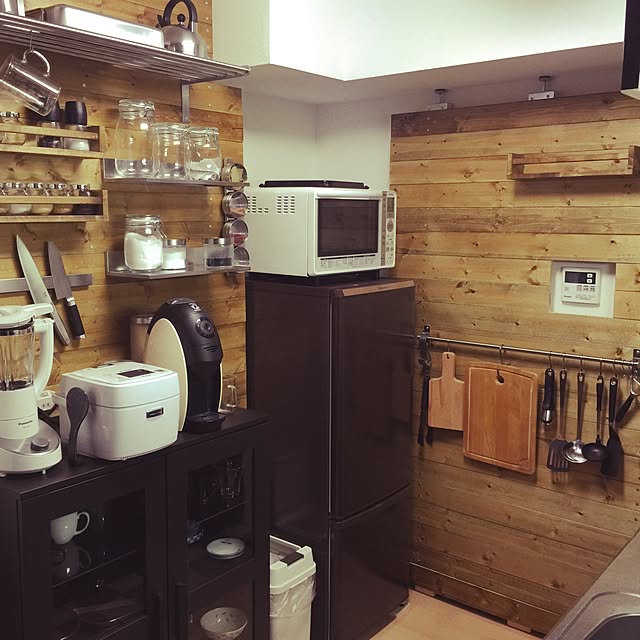 キッチン/キッチン DIY/DIY/食器棚/IKEA/一人暮らし...などのインテリア実例 20150911