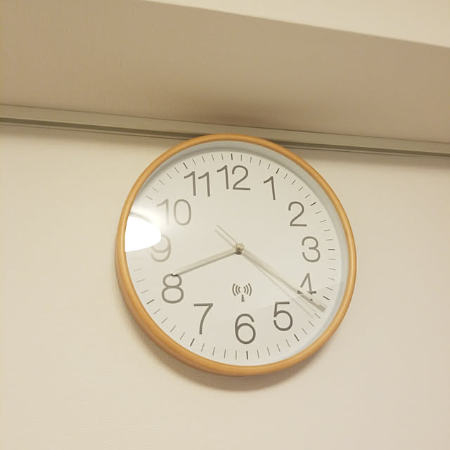 不二貿易 最大p9倍 15日 時計 壁掛け 電波 プライウッド掛時計 28cm 電波時計 掛け時計 おしゃれ 北欧 木製 掛時計 壁掛け時計 モダン かわいい アンティーク シンプル ウォールクロック インテリア 子供 子供部屋 リビング ステップ秒針 木目 D の