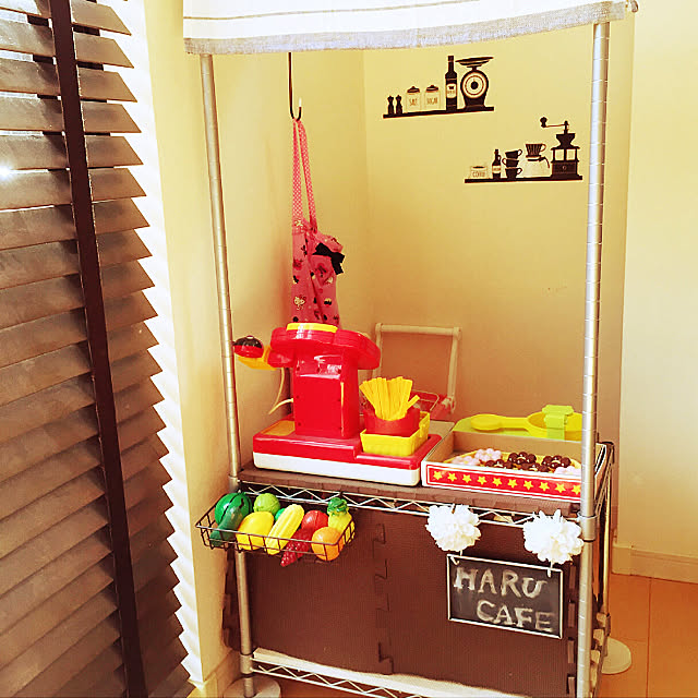 こども部屋 ウォールステッカー 100均 Diy カフェ風 などのインテリア実例 22 03 12 00 11 22 Roomclip ルームクリップ