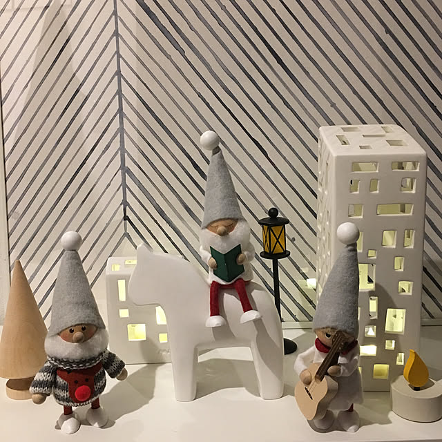 写真付きレビュー】ノルディカニッセ ニットセーターサンタ トナカイ サイレントナイトシリーズ NORDIKA nisse クリスマス 雑貨 木製 人形  北欧 NRD120606の通販商品口コミ情報 | RoomClipショッピング