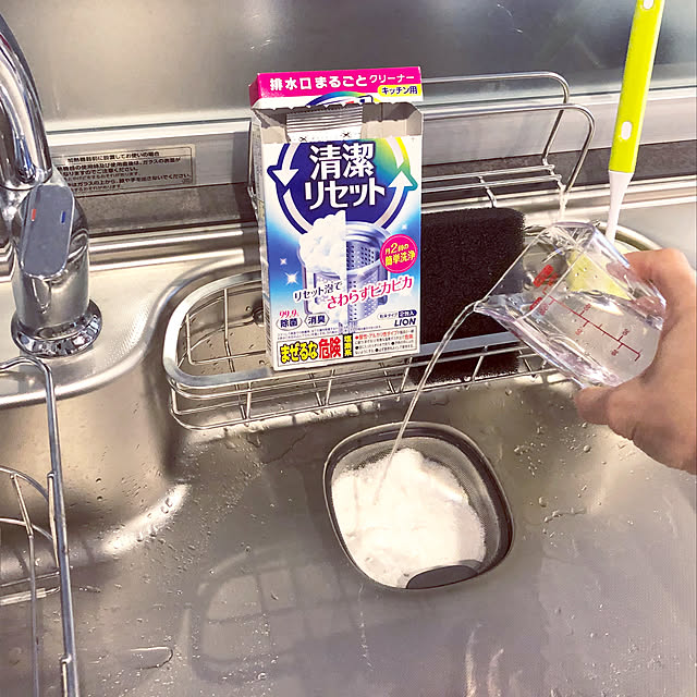 ルックプラス 清潔リセット 排水口まるごとクリーナー 2包入 ルック のレビュー クチコミとして参考になる投稿4枚 Roomclip ルームクリップ