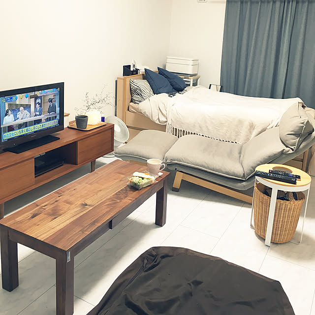 写真付きレビュー 無印良品 ハイバックリクライニングソファ 本体 オットマンの通販商品 口コミ情報 Roomclipショッピング