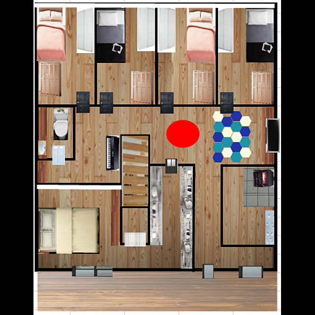 Bess フランクフェイス おしゃれ 間取り ウォークインクローゼット などのインテリア実例 18 06 21 09 26 53 Roomclip ルームクリップ