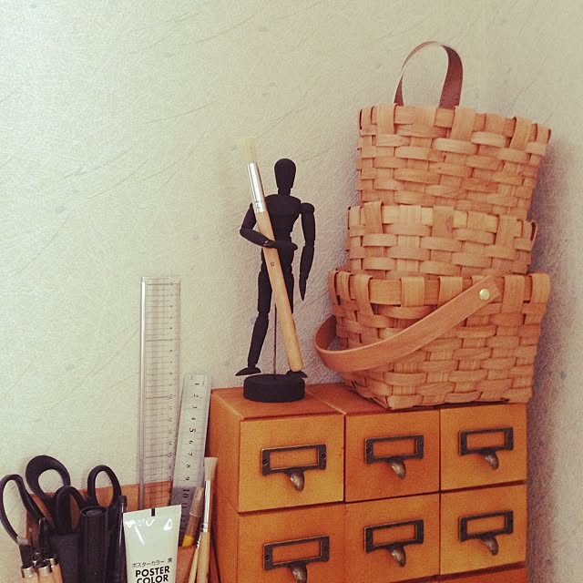 机 ダイソー デッサン人形 セリアのインテリア実例 2014 03 31 08 45