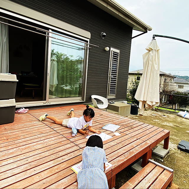 10 22 17 00 10 25 23 59 クーポン利用で5 Off 本格組立式 ウッドデッキ Diy キット 天然木 シダー製 7点セットx3 ライトブラウン 2 25坪 木製デッキ 送料無料のレビュー クチコミとして参考になる投稿23枚 Roomclip ルームクリップ