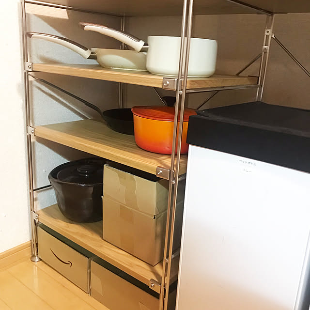 Hailo/無印良品/ステンレスユニットシェルフ/キッチンのインテリア実例 20190621 203655 ｜ RoomClip