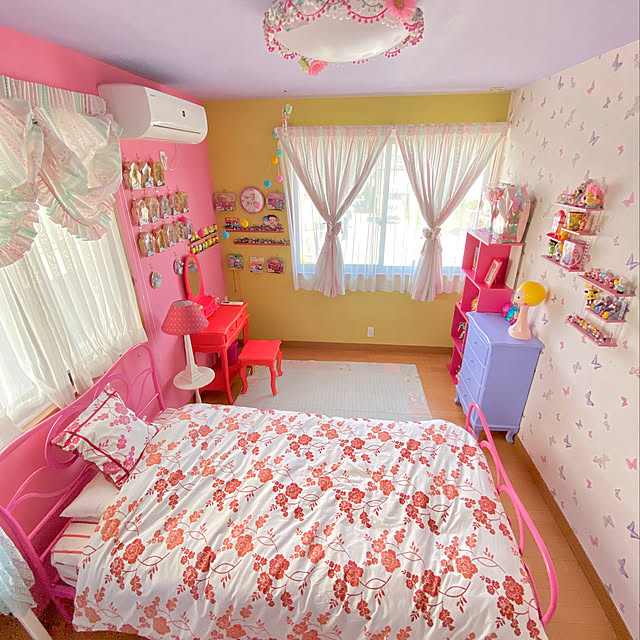 ローラアシュレイ 壁 天井 ピンクのまとめページ Roomclip ルームクリップ