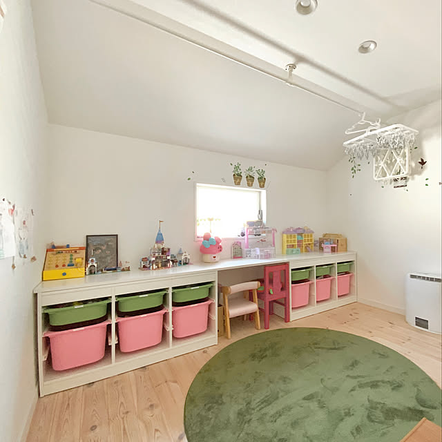 Ikeaイケア トロファスト 子供用家具trofast収納ボックス グリーン 高さ10cmbox S Gのレビュー クチコミとして参考になる投稿16枚 Roomclip ルームクリップ