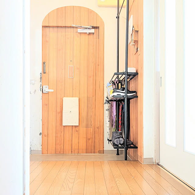 写真付きレビュー 突っ張り棚 壁面収納 ラック 突っ張り ラック つっぱり 壁棚 棚 玄関 ラック キッチン スリム 壁面ラック 壁面収納 おしゃれ 省スペース ラダーラック 突っ張り壁面収納ラック 送料無料 シンプル 収納棚 収納 Twr 800 Twr 680 D の通販商品 口コミ