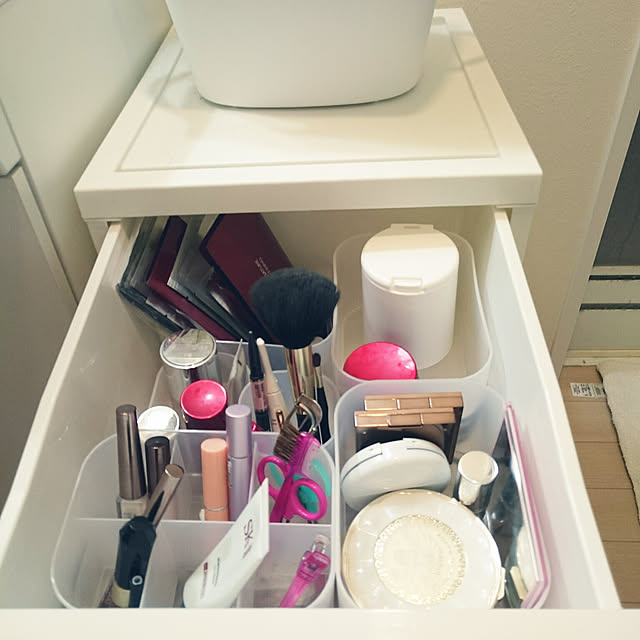 市場 サンカ 4段 おしゃれ 開閉スムーズ機構 サンドピンク チェスト 幅34 奥行42