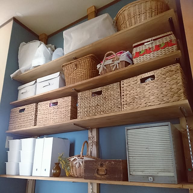 棚/100均/無印良品/古道具/中古住宅/ディアウォール&hellip;などのインテリア実例 20170413 134846