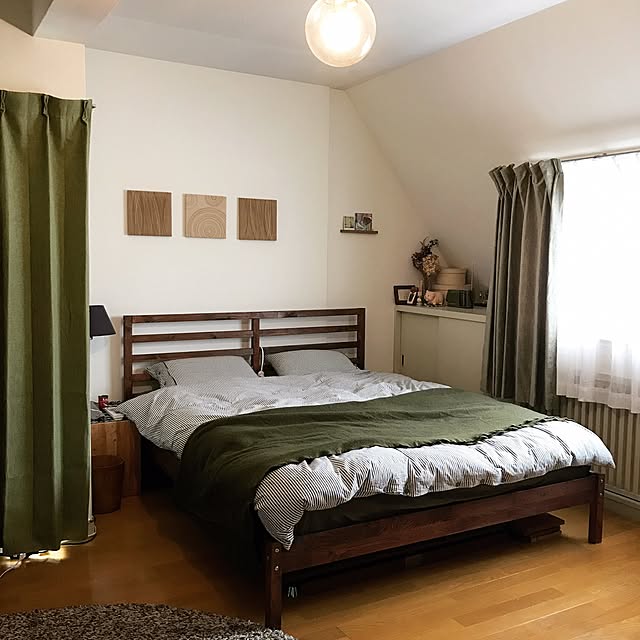 Ikea イケア ベッドフレーム クイーンベッド 160 0cm Tarva 通販 9 300 99のレビュー クチコミとして参考になる投稿4枚 Roomclipショッピング