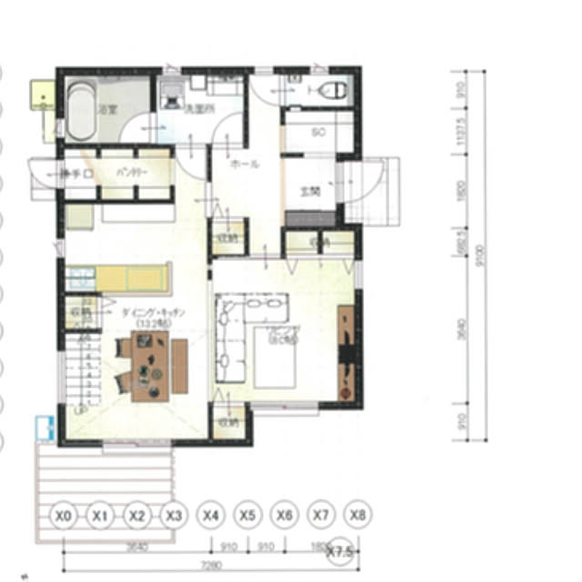 部屋全体/東玄関/リビング階段/吹抜け/間取り検討中/間取り1F&hellip;などのインテリア実例 20190216 082734