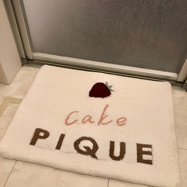 Gelato Pique ケーキバスマット ジェラートピケ 生活雑貨 生活雑貨その他 ホワイトのレビュー クチコミとして参考になる投稿1枚