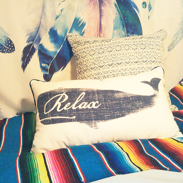 ニトリ クッションカバー Hb ミックス Bl 玄関先迄納品 のレビュー 口コミとして参考になる投稿7枚 Roomclip ルームクリップ