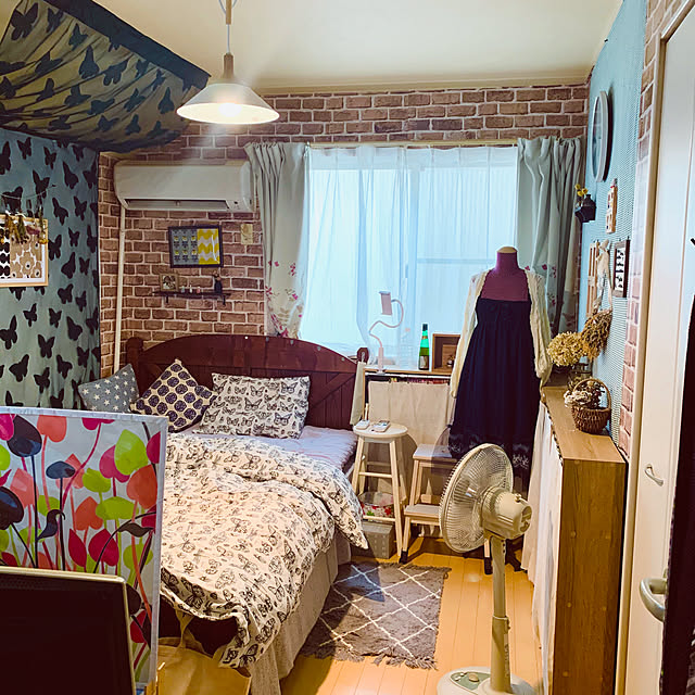 写真付きレビュー イケア Ikea Original Sommarmalva 掛け布団カバー 枕カバー シングルサイズ用 ホワイト ダークグレー 150x0 50x60 Cmの通販商品 口コミ情報 Roomclipショッピング