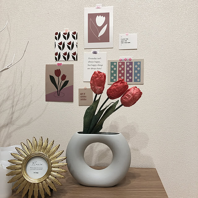 写真付きレビュー 倉庫出荷 ポストカード 17枚セット チューリップ シール スタンド付き おしゃれ かわいい 花 海外インテリア 韓国インテリア 雑貨の通販商品 口コミ情報 Roomclipショッピング