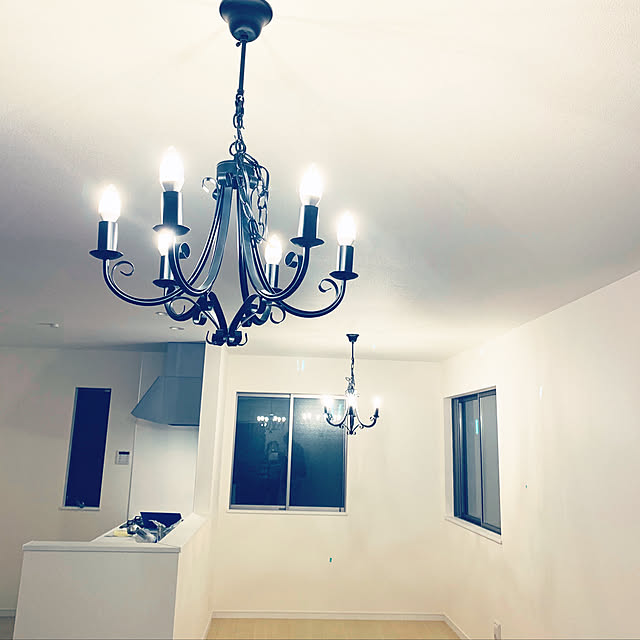 シャンデリア ペンダントライト 照明 ライト ランプ 電球 電気 おしゃれ かわいい フレンチ 天井照明 Led電球対応 442のレビュー クチコミとして参考になる投稿4枚 Roomclip ルームクリップ